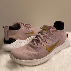 Nike Free RN Rose Gold Sneakers size 7
